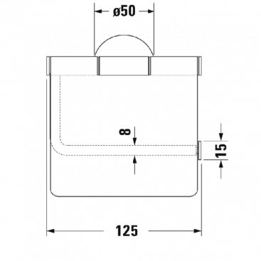 Держатель туалетной бумаги Duravit Starck T 99404600