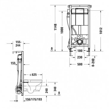 Инсталляция для унитаза Duravit DuraSystem WD1014000000