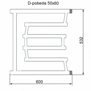 Полотенцесушитель Двин D-Pobeda 50/60