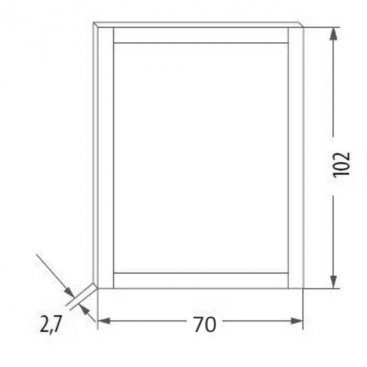 Зеркало Eban Style 70 noce