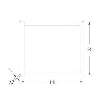 Зеркало Eban Style 118 noce