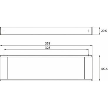 Рейлинговая система для аксессуаров 35 см Emco Liaison 1866 001 36