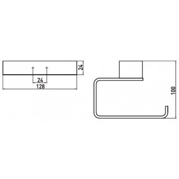 Держатель для туалетной бумаги Emco Loft 0500 001 01