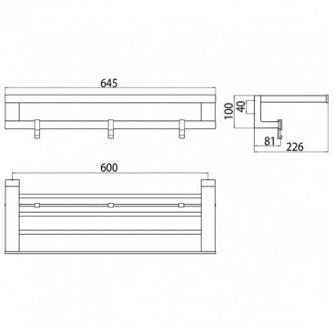 Полка для полотенец Emco Loft 0568 001 60