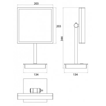 Зеркало косметическое Emco Pure 1094 060 15