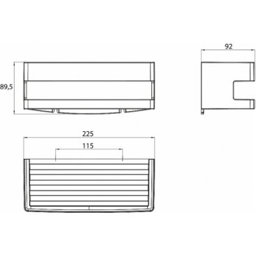 Полочка-решетка Emco System2 3545 001 20