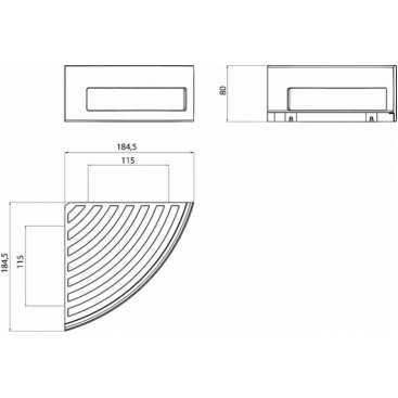 Полочка-решетка Emco System2 3545 001 21