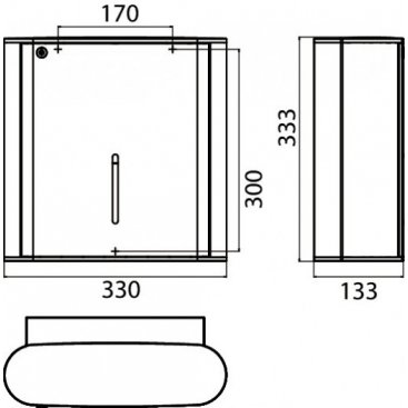 Диспенсер для бумажных полотенец Emco System2 3549 001 00