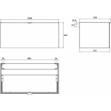 Мебель для ванной Emco Vanity units 100