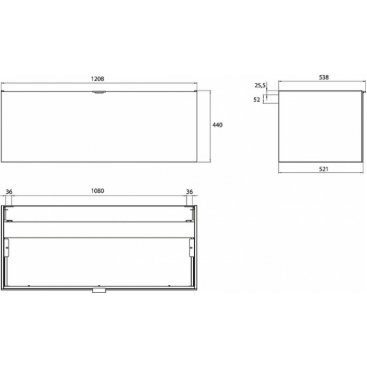 Мебель для ванной Emco Vanity units 120