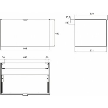 Мебель для ванной Emco Vanity units 80