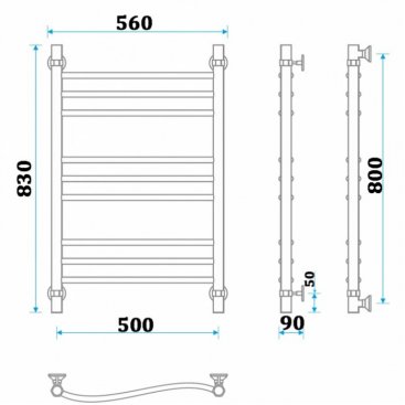 Полотенцесушитель Energy Breeze Prestige 800x500