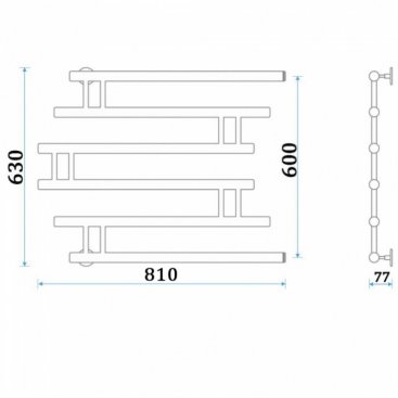 Полотенцесушитель Energy Modern 600x700