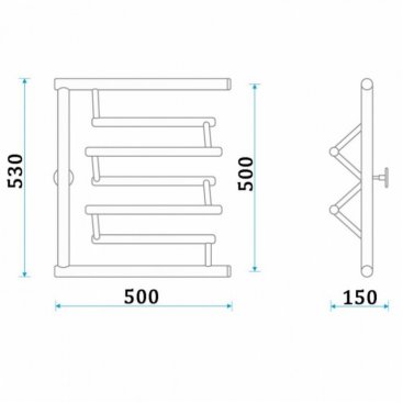 Полотенцесушитель Energy Prima 500x500