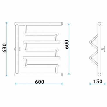 Полотенцесушитель Energy Prima 600x600