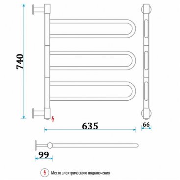 Полотенцесушитель электрический Energy U G3