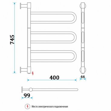 Полотенцесушитель электрический Energy U G3K