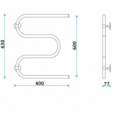 Полотенцесушитель Energy Solo 600x400