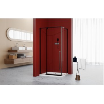 Душевой уголок Esbano Art ESA-108PS-B 100x80 черный