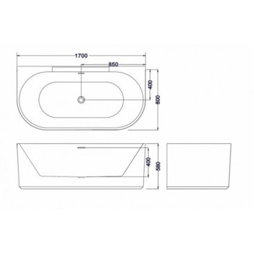 Ванна Esbano Aruba-SM 170x80