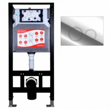 Инсталляция для подвесного унитаза Esbano Fram ESINFRAM с клавишей KRG-11SC