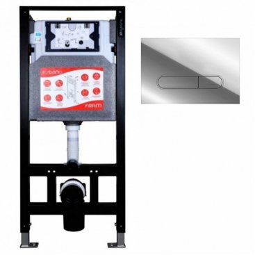 Инсталляция для подвесного унитаза Esbano Fram ESINFRAM с клавишей OVL-17SC