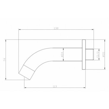 Излив Esko SP11 Black