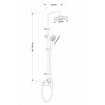 Душевая стойка Esko ST1200