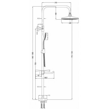 Душевая стойка Esko ST1300