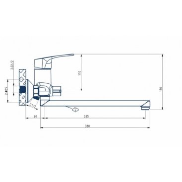 Смеситель для ванны Esko Kansas KS 31