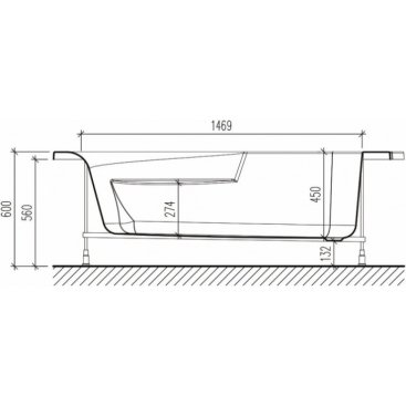 Ванна Eurolux Bagi 170x100