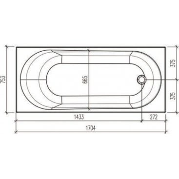 Ванна Eurolux Oberony 170x75
