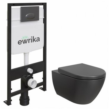Комплект Ewrika ProLT 0026-2020 + Bocchi Venezia 1295-004-0129 + Ewrika 0054 черная матовая