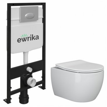 Комплект Ewrika ProLT 0026-2020 + Ceramica Nova Play CN3001 + Ewrika 0051 хром