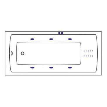 Ванна Excellent Aquaria Line Nano 150x70 хром