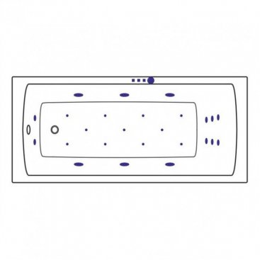 Ванна Excellent Aquaria Ultra 170x75 золото