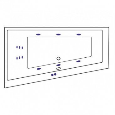 Ванна Excellent Sfera Line 170x100 белая левосторонняя