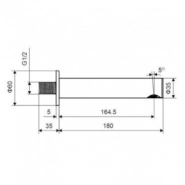 Излив Excellent Pi 1225GL