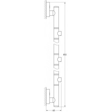 Штанга трехпозиционная 82 см FBS Luxia LUX 075