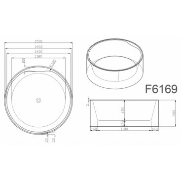 Ванна Frank F6169