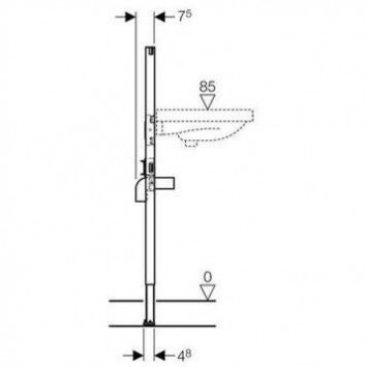 Инсталляция для раковины Geberit Duofix 111.434.00.1