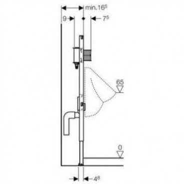Инсталляция для писсуара Geberit Duofix 111.618.00.1
