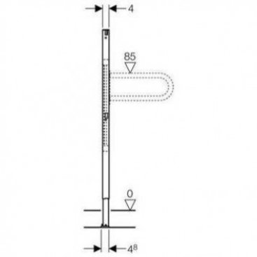 Инсталляция для поручня для инвалидов Geberit Duofix 111.790.00.1