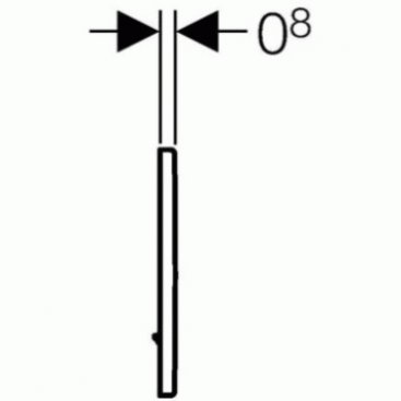 Клавиша смыва Geberi Tango HyTronic 116.024.21.1