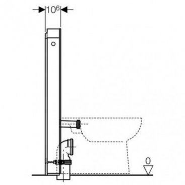 Инсталляция для унитаза Geberit Monolith 131.001.SI.1