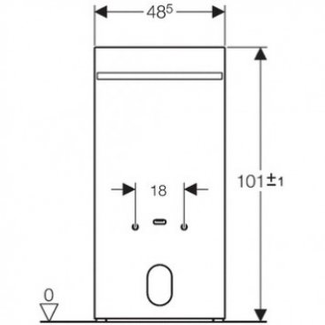 Инсталляция для биде Geberit Monolith 131.030.SI.1