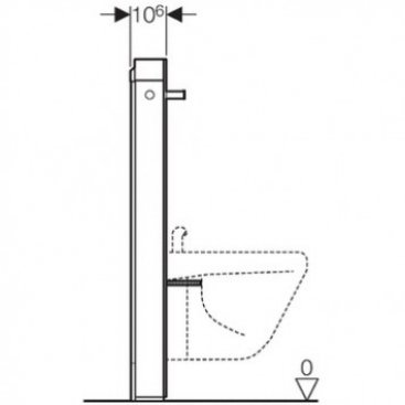 Инсталляция для биде Geberit Monolith 131.030.SI.1