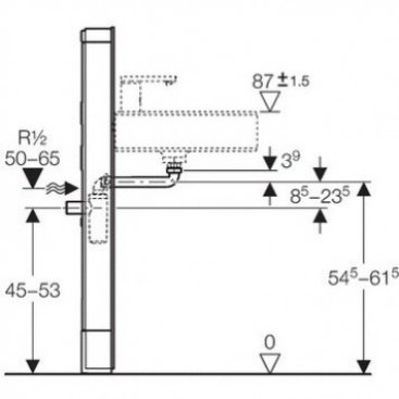 Инсталляция для раковины Geberit Monolith 131.048.SJ.1