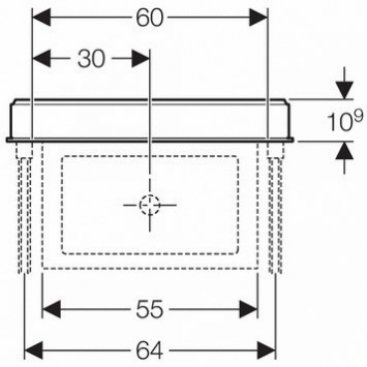 Инсталляция для раковины Geberit Monolith 131.049.SI.1