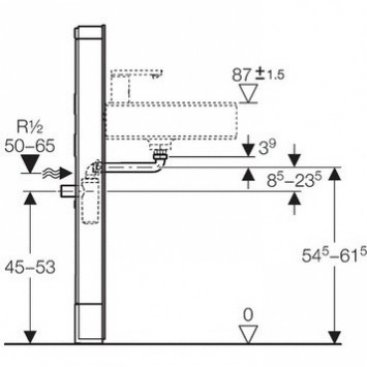 Инсталляция для раковины Geberit Monolith 131.051.SJ.1